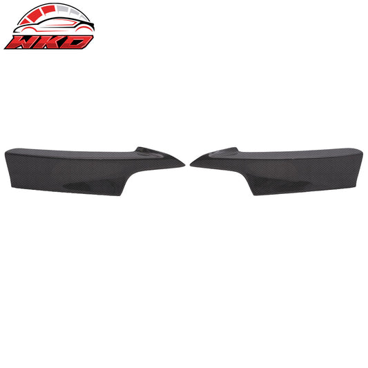 Wholesale 12-18 BMW F30 Sedan M-Sport Only Front Lip Splitters - Matte Carbon Fiber