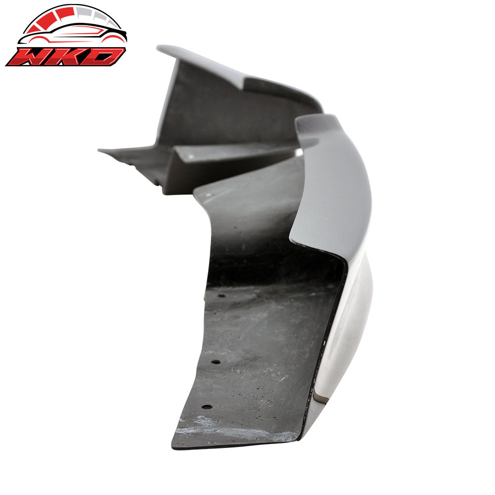 Fits 12-18 BMW F30 Sedan M-Sport Only Front Lip Splitters - Matte Carbon Fiber