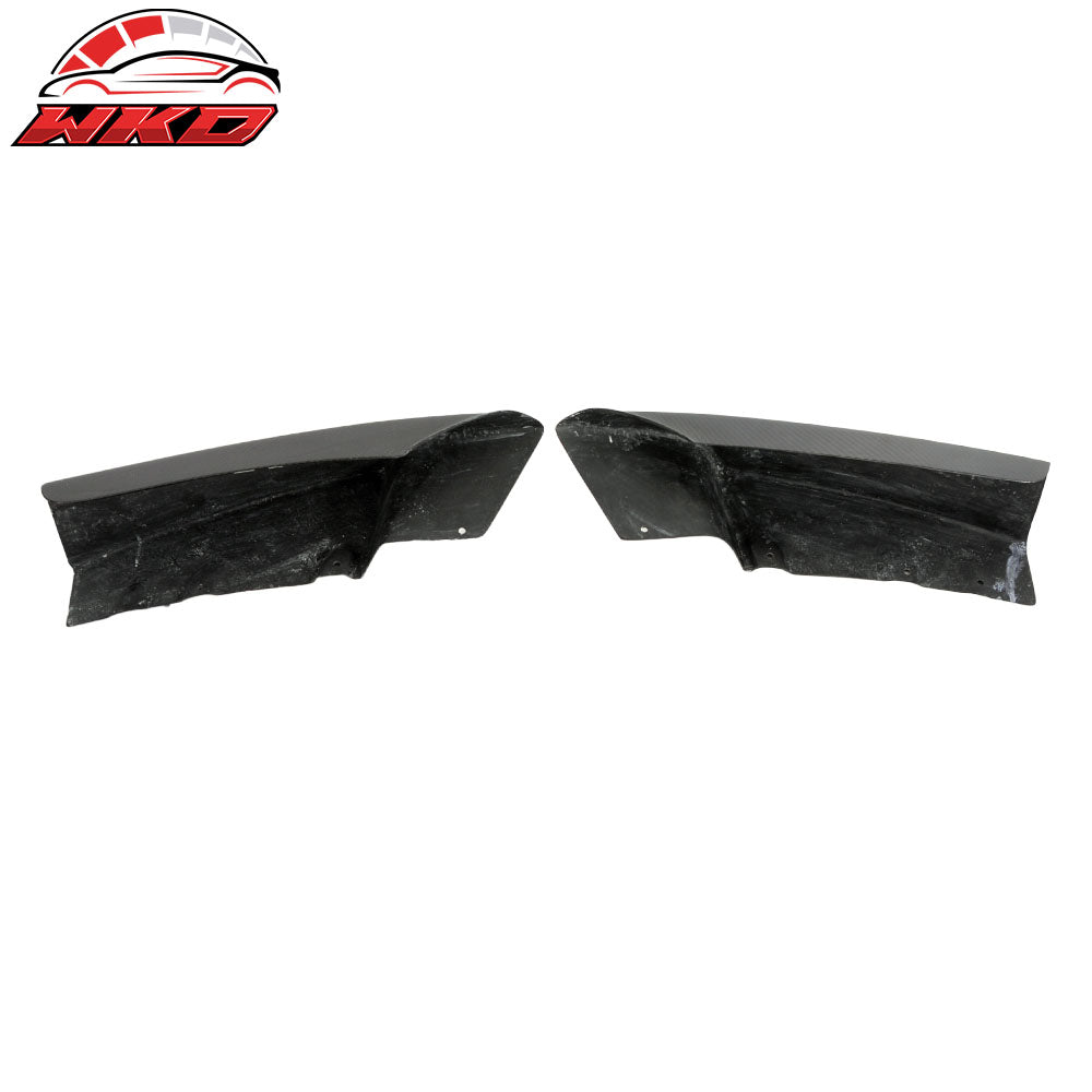 Fits 12-18 BMW F30 Sedan M-Sport Only Front Lip Splitters - Matte Carbon Fiber
