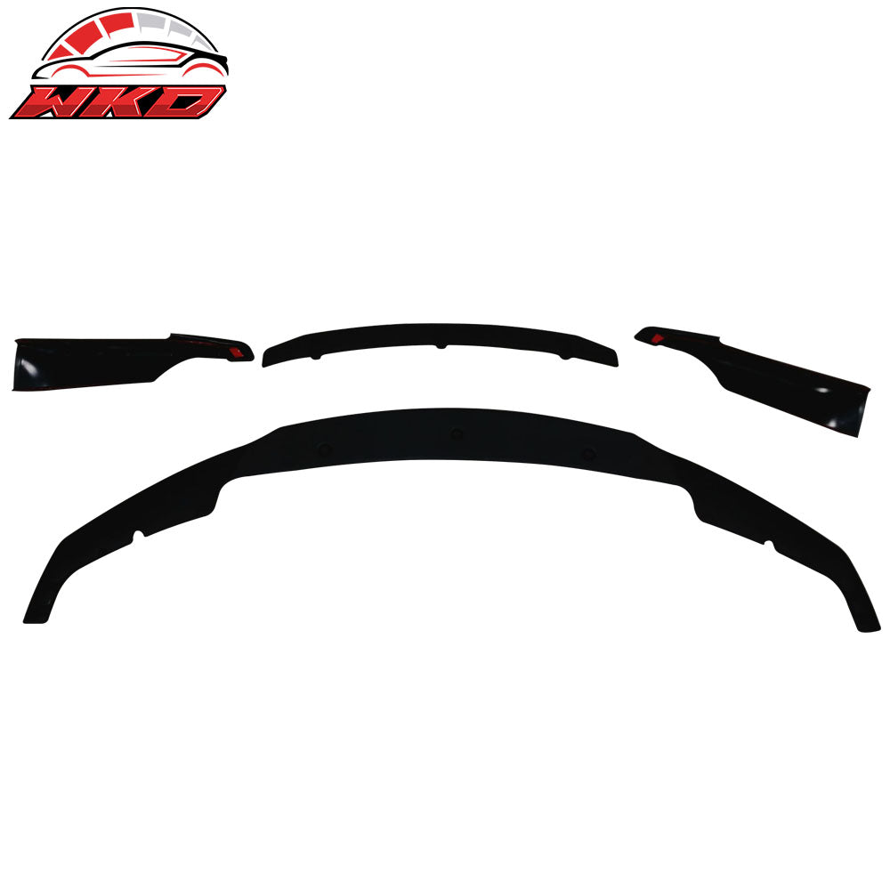 Fits 12-18 BMW F30 F35 M Sport 3D Front Bumper Lip Splitters 4PC - Gloss Black