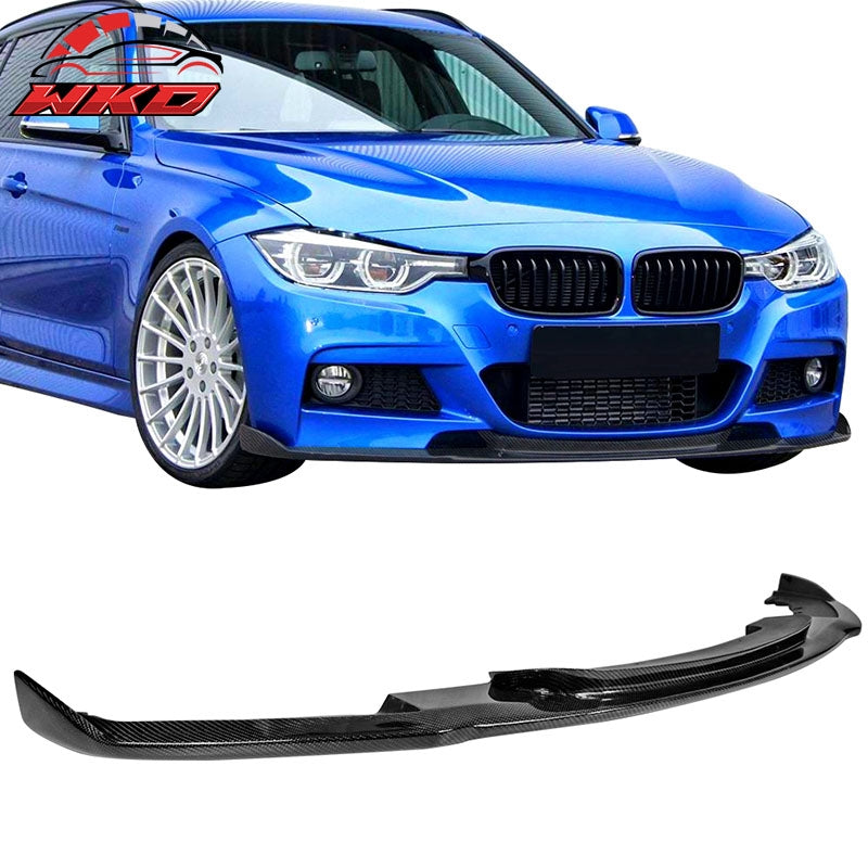 Wholesale 12-18 BMW F30 M Sport HM Style Front Bumper Lip - Carbon Fiber