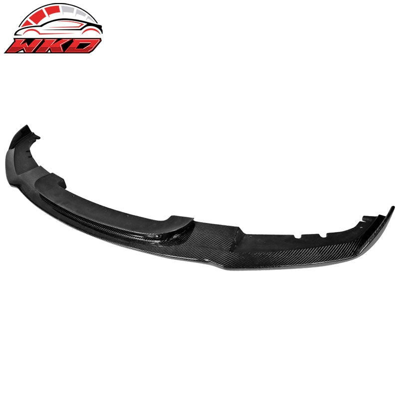 Fits 12-18 BMW F30 M Sport HM Style Front Bumper Lip - Carbon Fiber