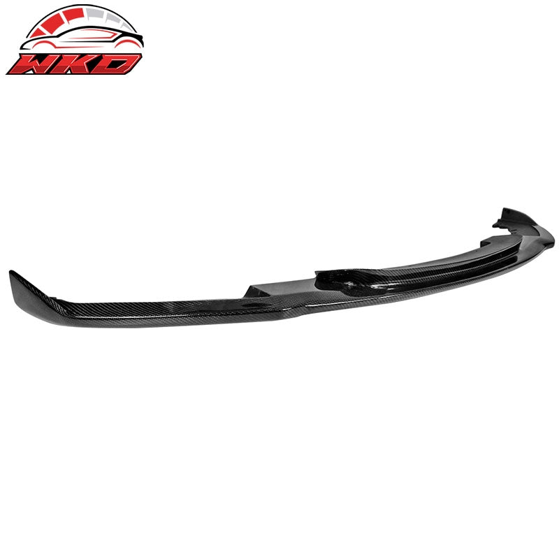 Fits 12-18 BMW F30 M Sport HM Style Front Bumper Lip - Carbon Fiber