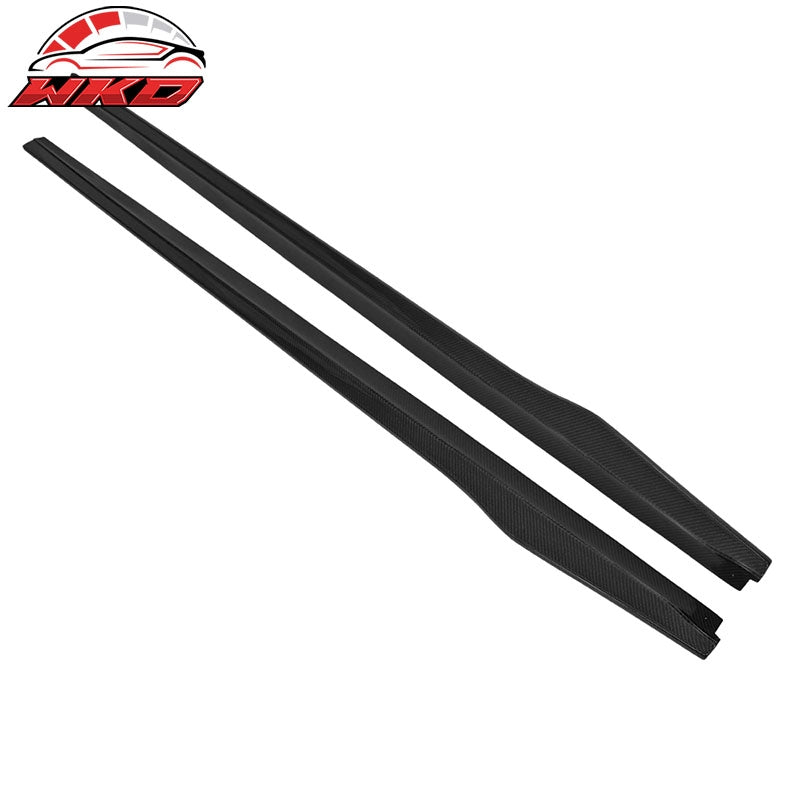 Fits 12-18 BMW F30 M-Tech M Sport Side Skirts Rocker Panels - Matte Carbon Fiber