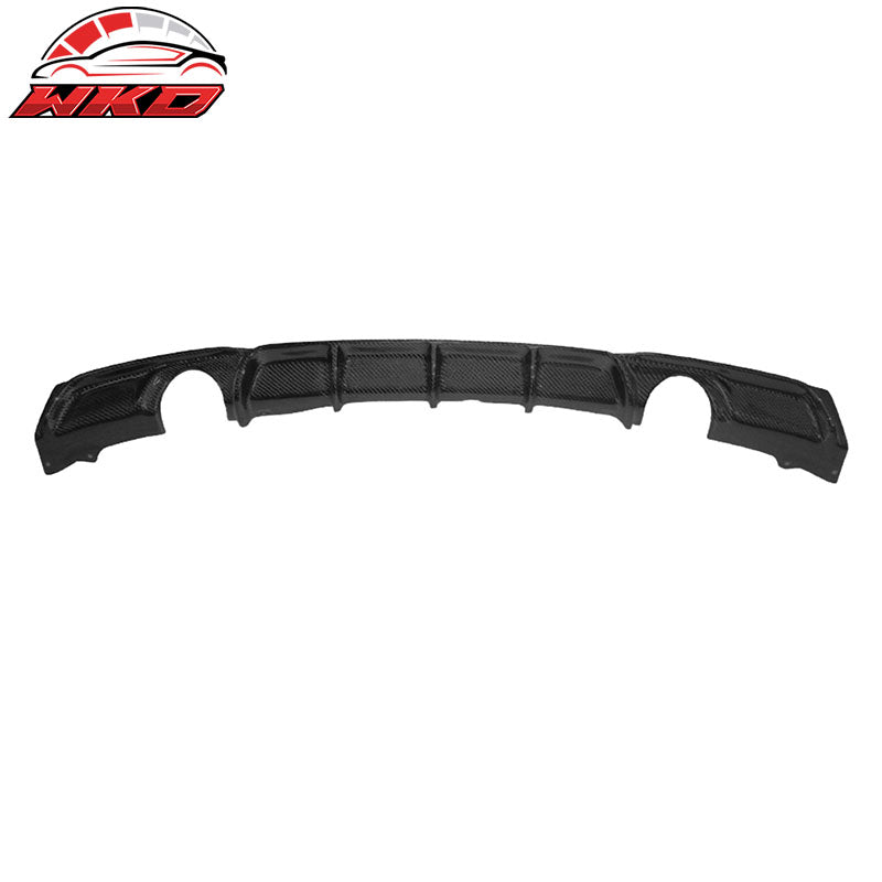 Wholesale 12-18 F30 335 Dual Exhaust M Sport P Style Rear Diffuser Matte Carbon Fiber