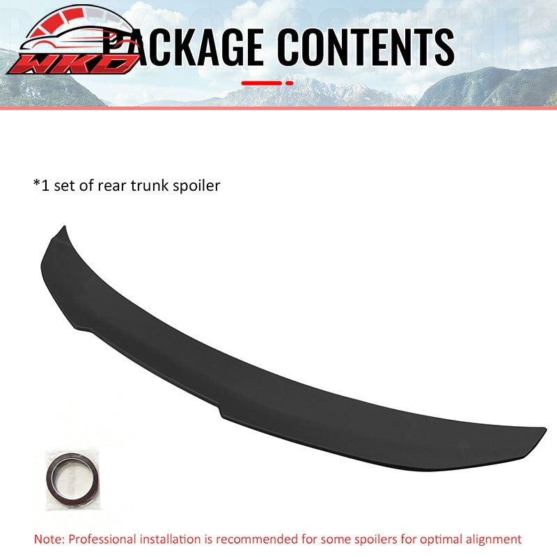 Fits 14-20 BMW F32 4-Series Coupe PSM Style Rear Trunk Spoiler Wing Matte Black