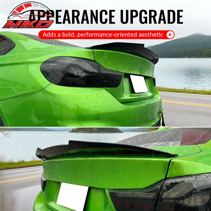Fits 14-20 BMW F32 4-Series Coupe PSM Style Rear Trunk Spoiler Wing Gloss Black