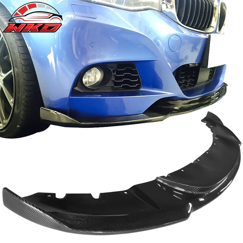 Fits 14-16 BMW F34 M-Tech M Sport HM Style Front Bumper Lip Matte Carbon Fiber