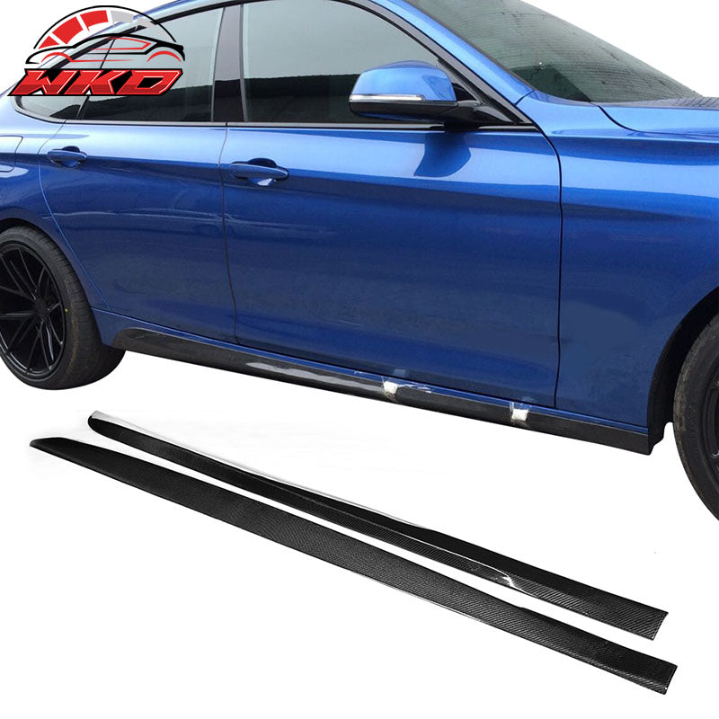 Fits 14-18 BMW F34 GT M Sport JC 2PCS Side Skirts Carbon Fiber