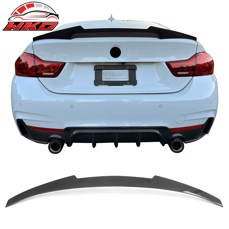 Wholesale For 15-20 BMW F36 4-Series Gran Coupe M4 Style Trunk Spoiler Carbon Fiber Print