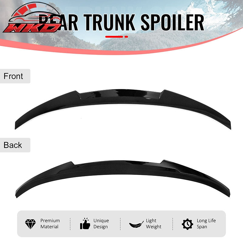 For 2015-2020 BMW F36 4-Series Gran Coupe M4 Style Trunk Spoiler Gloss Black ABS