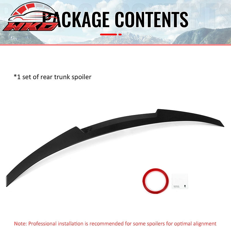 For 2015-2020 BMW F36 4-Series Gran Coupe M4 Style Trunk Spoiler Gloss Black ABS