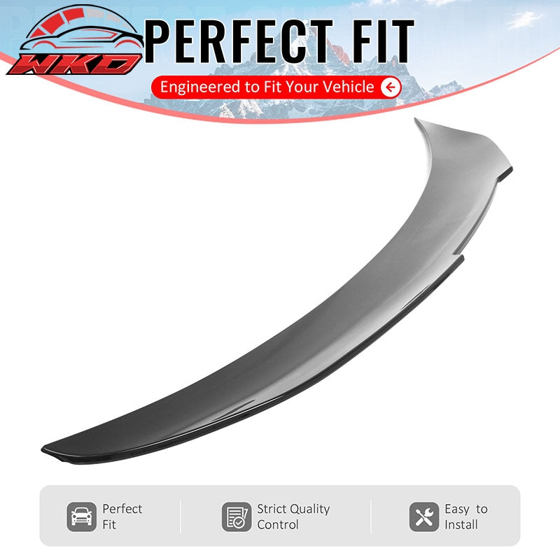 Fits 2015-2020 BMW F36 4-Series Gran Coupe PSM Trunk Spoiler Gloss Black ABS