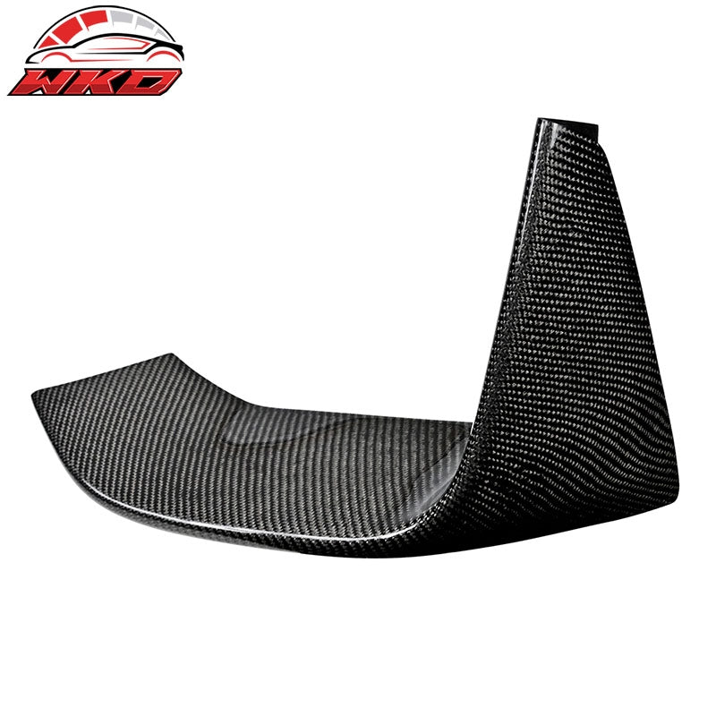 Fits 15-20 BMW F82 F80 M3 M4 Front Splitters+Front Bumper Lip Matte Carbon Fiber