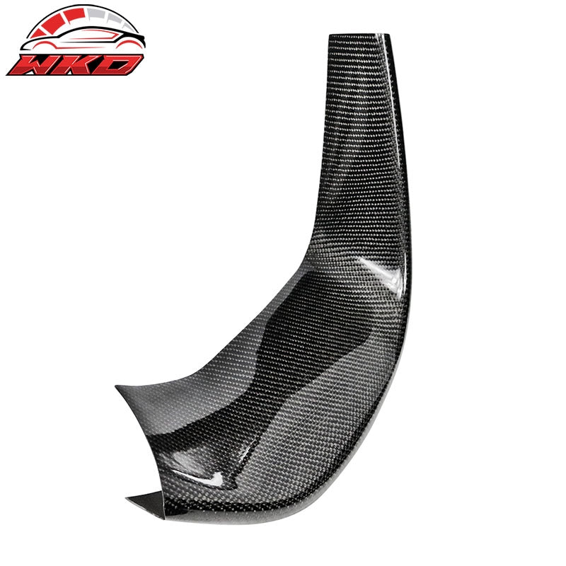 Fits 15-20 BMW F82 F80 M3 M4 Front Splitters+Front Bumper Lip Matte Carbon Fiber
