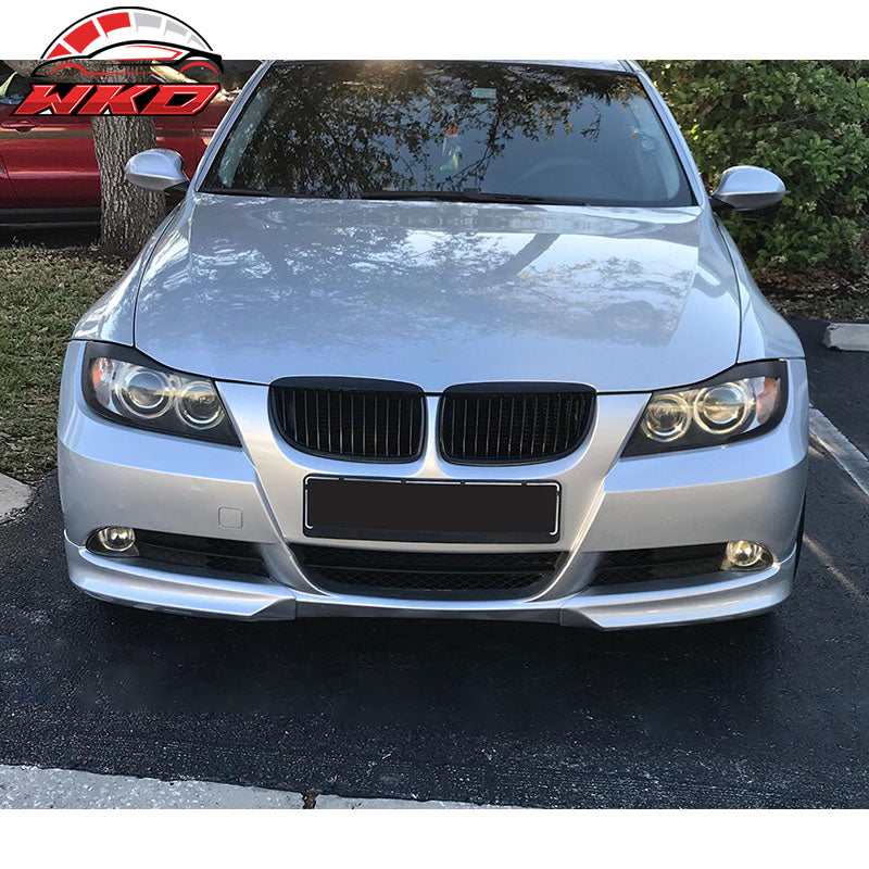 Fits 05-08 BMW E90 3-Series OE Style Front Bumper Lip Chin Spoiler PP Unpainted