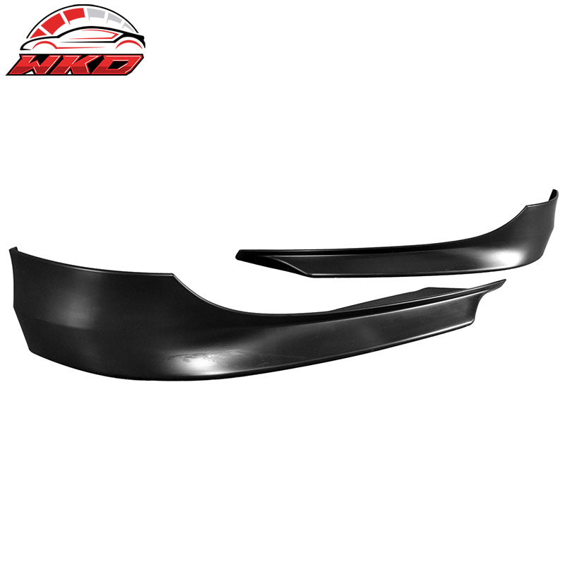 Fits 09-12 BMW E90 3-Series OE Style 2PC Front Bumper Lip Splitters PP Unpainted