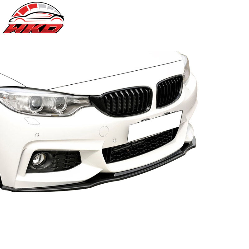 Fits 14-20 BMW F32 4 Series M-T Style Front Bumper Lip - Matte Carbon Fiber