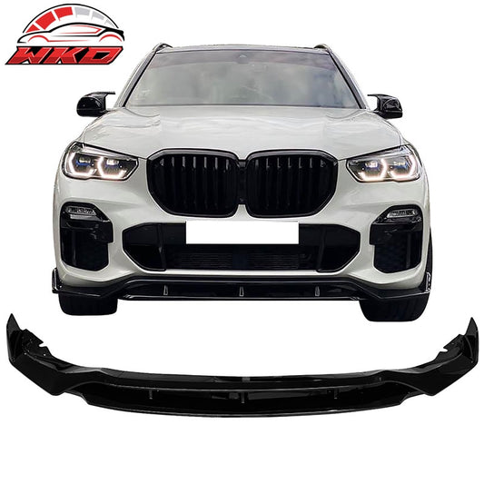 Wholesale 19-23 BMW G05 X5 M Sport Gloss Black Front Bumper Lip IKON Style ABS 4PC