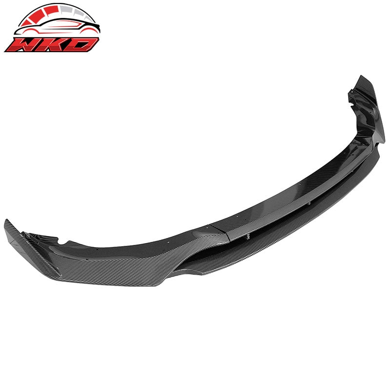 Fits 19-23 BMW G05 X5 M Sport IKON Style Front Lip 4PC ABS - Carbon Fiber Print