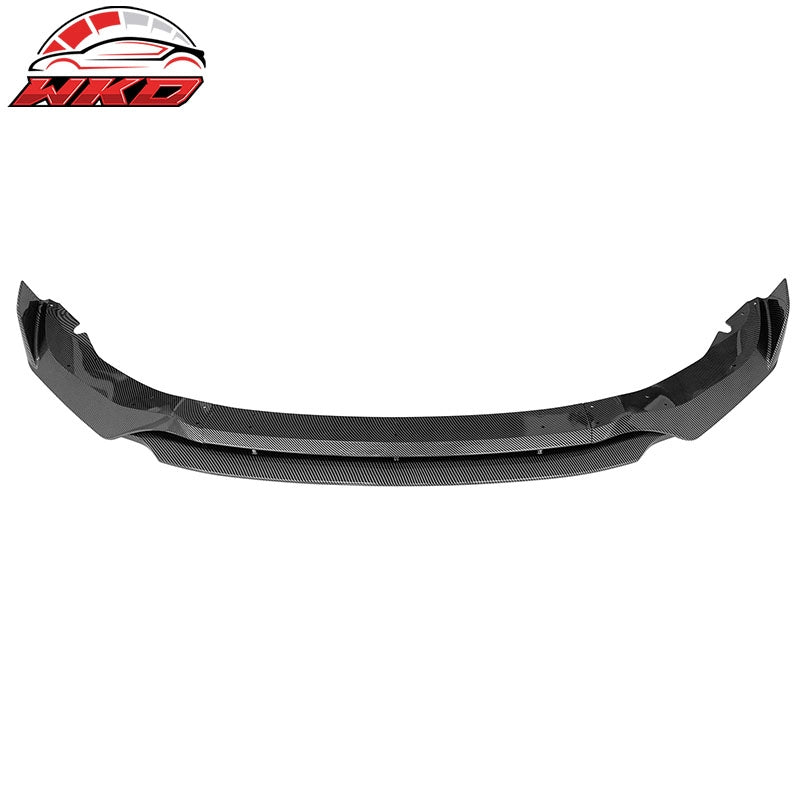 Fits 19-23 BMW G05 X5 M Sport IKON Style Front Lip 4PC ABS - Carbon Fiber Print