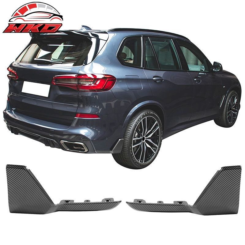 Wholesale 19-26 BMW G05 X5 M Sport MP Style 2PC Rear Bumper Aprons Carbon Fiber Print