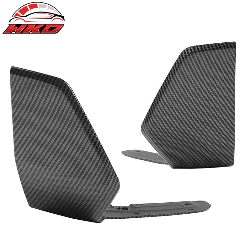 Fits 19-23 BMW G05 X5 M Sport MP Style 2PC Front Bumper Apron Carbon Fiber Print
