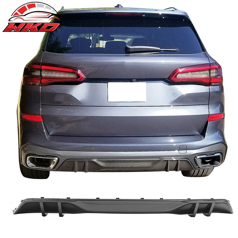 Wholesale  19-26 BMW G05 X5 M Sport MP Style Rear Bumper Diffuser PP Carbon Fiber Print