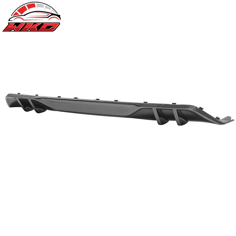 Fit 19-26 BMW G05 X5 M Sport MP Style Rear Bumper Diffuser PP Carbon Fiber Print