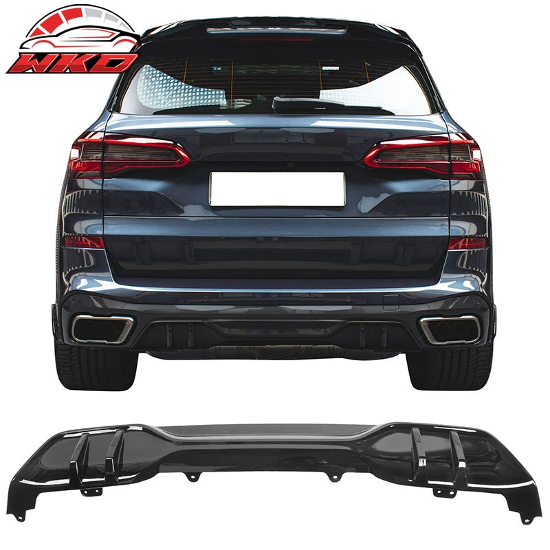 Wholesale 19-26 BMW G05 X5 M Sport Rear Bumper Lip Diffuser PP MP Style Gloss Black