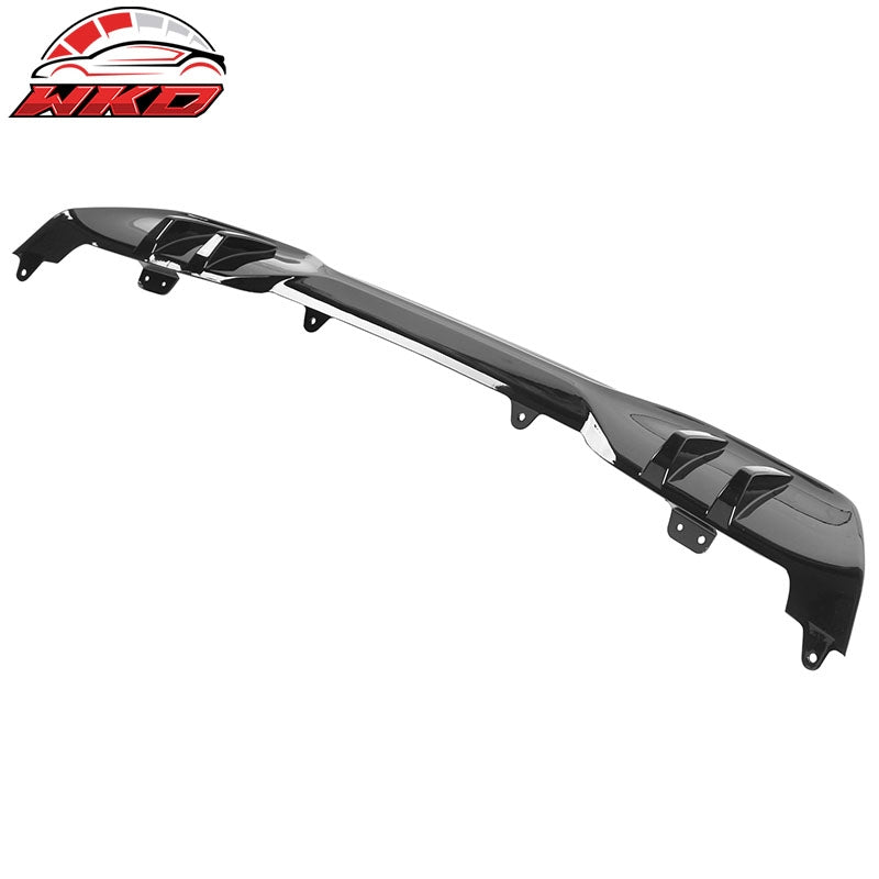 Fits 19-26 BMW G05 X5 M Sport Rear Bumper Lip Diffuser PP MP Style Gloss Black