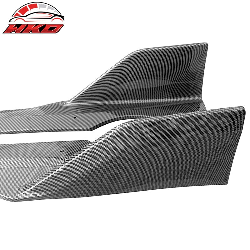 Fits 19-26 BMW G05 X5 M Sport PP Side Skirts Extension Panel Carbon Fiber Print