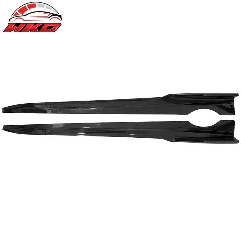 Fits 19-26 BMW G05 X5 M Sport Side Skirts Extension Panel PP Gloss Black 2PC