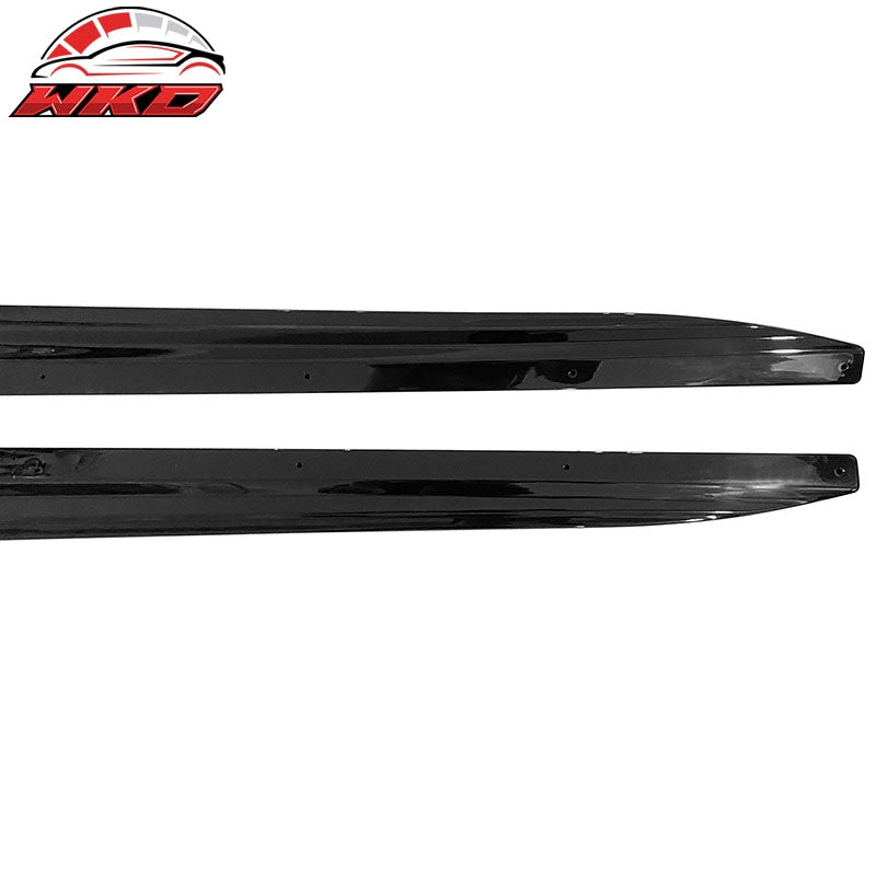 Fits 19-26 BMW G05 X5 M Sport Side Skirts Extension Panel PP Gloss Black 2PC