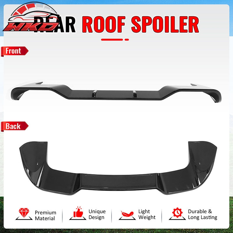 Fits 19-26 BMW G05 X5 Roof Spoiler Gloss Black Rear Window Wing ABS Top Visor
