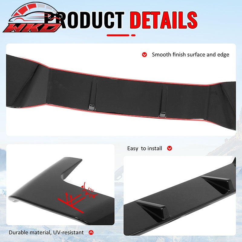 Fits 19-26 BMW G05 X5 Roof Spoiler Gloss Black Rear Window Wing ABS Top Visor