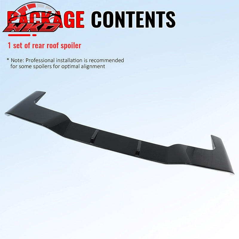 Fits 19-26 BMW G05 X5 Roof Spoiler Gloss Black Rear Window Wing ABS Top Visor