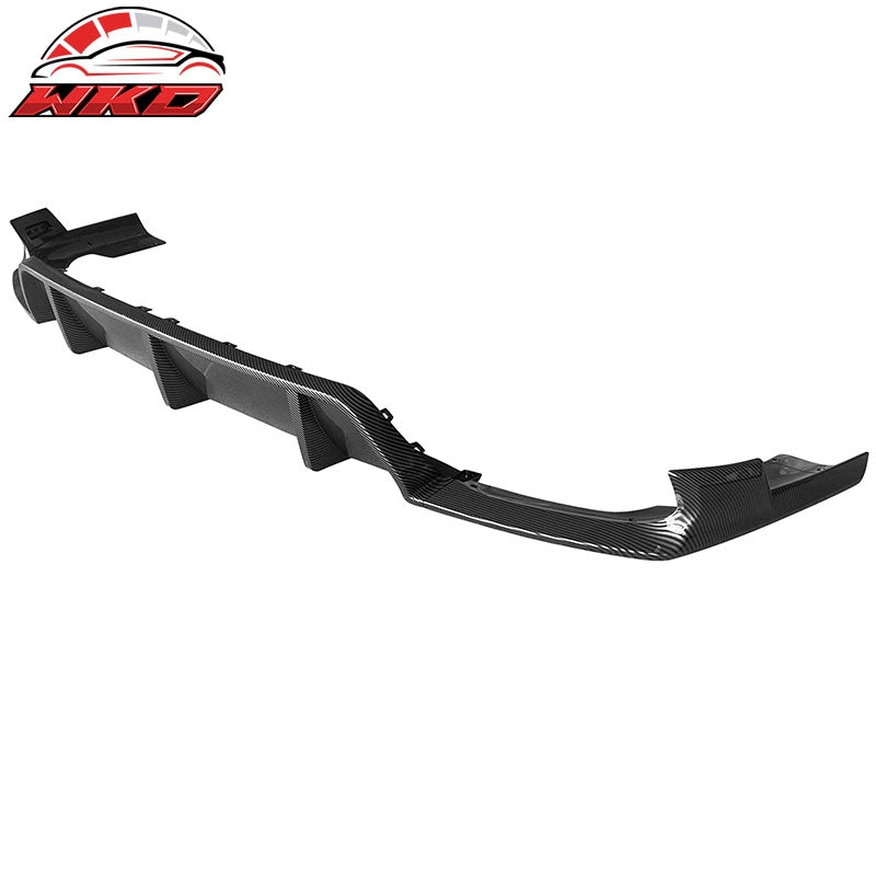 Fits 20-26 BMW G06 X6 M Sport IKON Carbon Fiber Print Rear Diffuser PP 3PCS