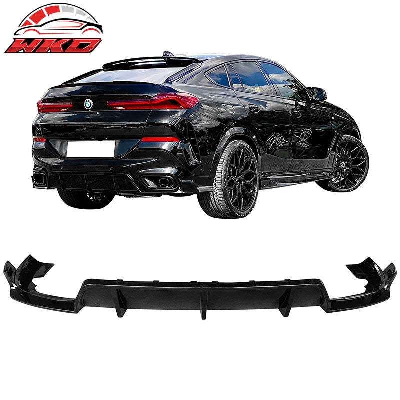 Wholesale 20-26 BMW G06 X6 M Sport IKON Style Gloss Black Rear Diffuser PP 3PCS