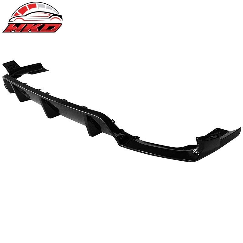 Fits 20-26 BMW G06 X6 M Sport IKON Style Gloss Black Rear Diffuser PP 3PCS