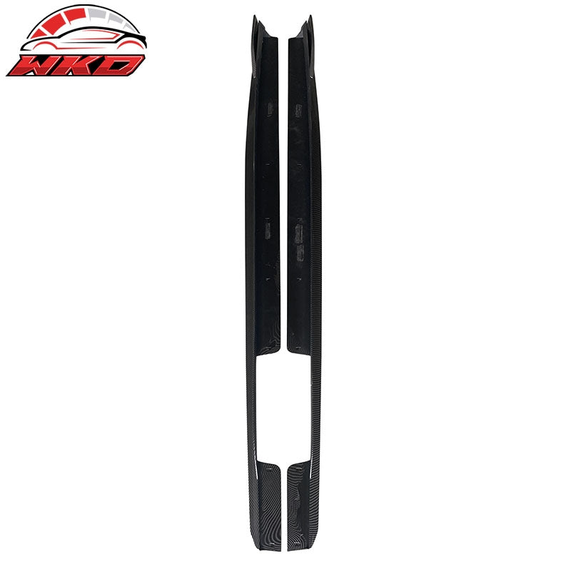 Fits 20-26 BMW G06 X6 M Sport IKON Style 2PCS Side Skirts PP Carbon Fiber Print