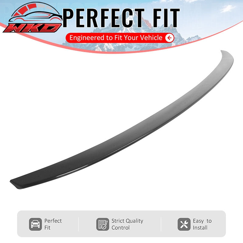 Fits 16-22 BMW G11 G12 7-Series 740i 745e IKON Trunk Spoiler Unpainted Black ABS