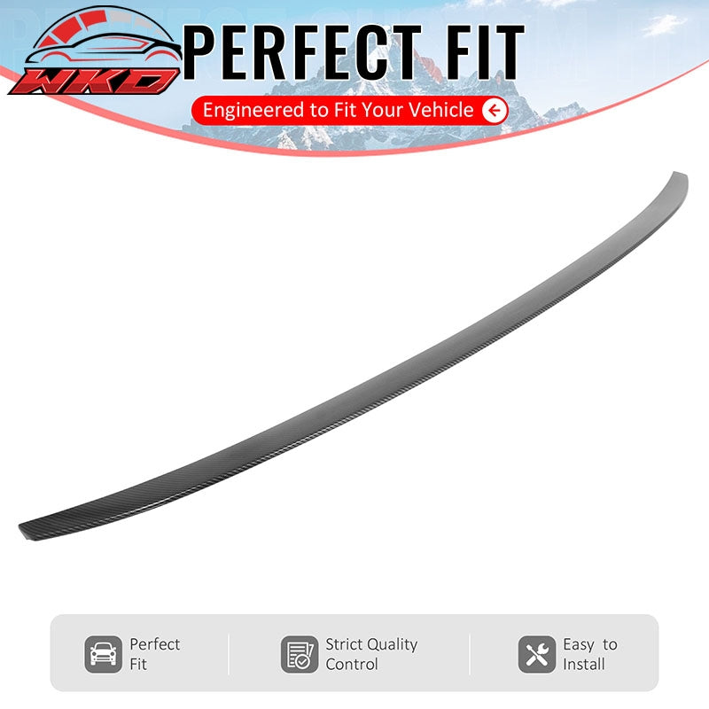 Fits 16-22 BMW G11 G12 7-Series 740i 745e IKON Trunk Spoiler Carbon Fiber Print