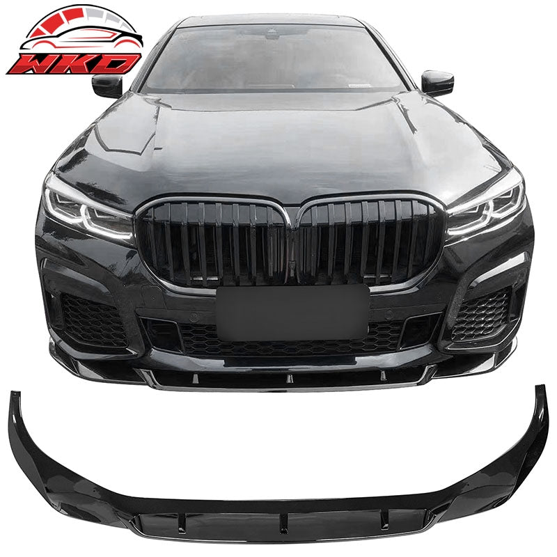 Wholesale 20-22 BMW G12 7-Series IKON Style Front Bumper Lip Spoiler Gloss Black PP