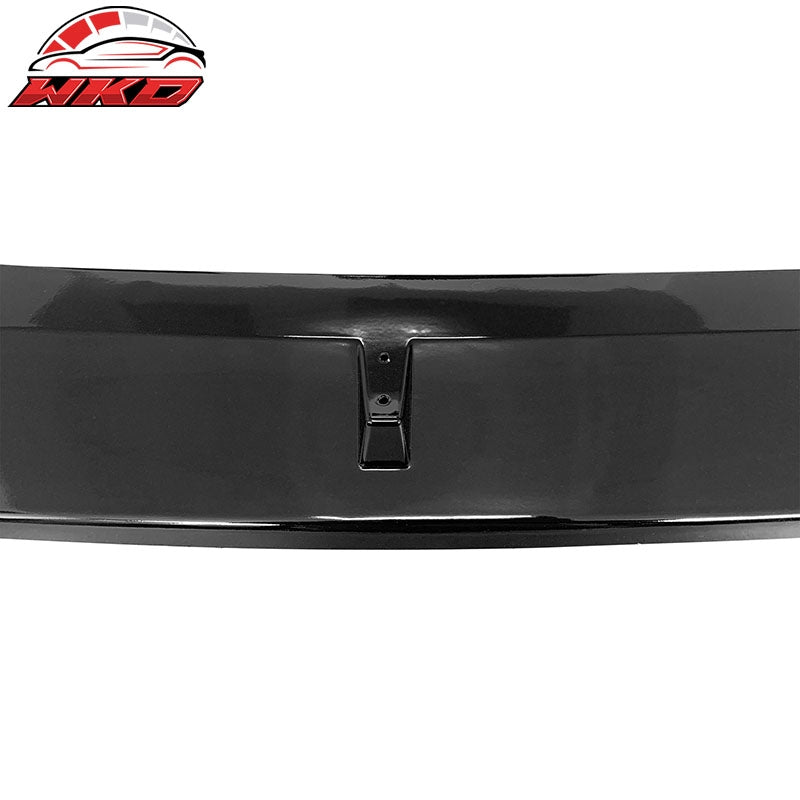 Fits 20-22 BMW G12 7-Series IKON Style Front Bumper Lip Spoiler Gloss Black PP