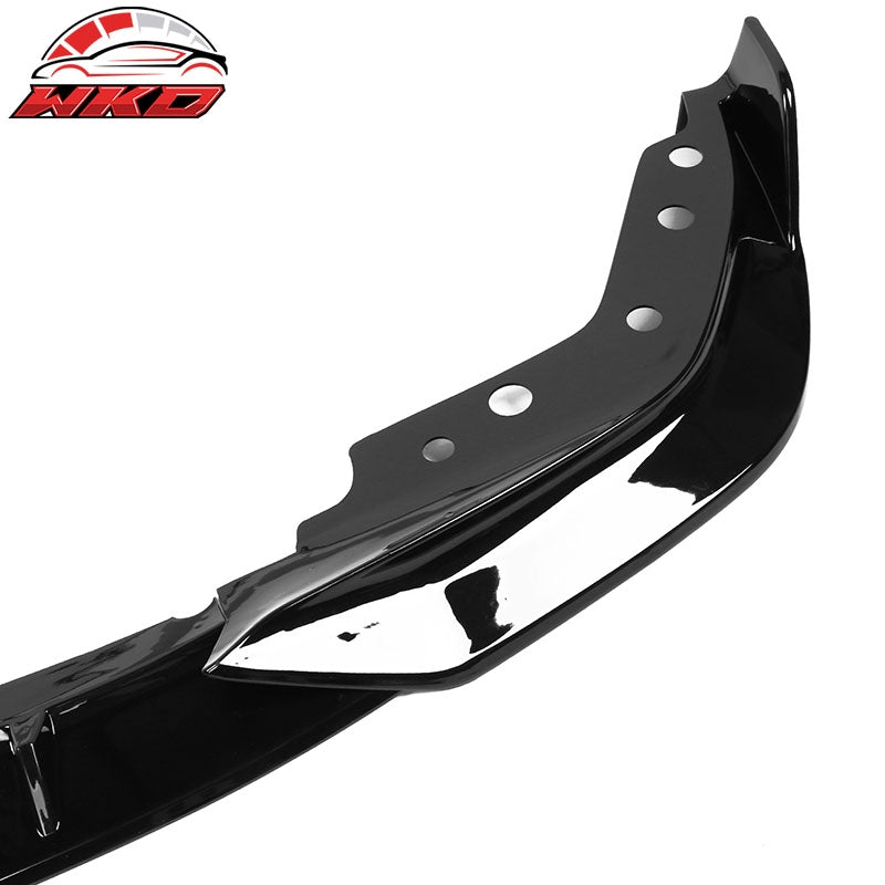 Fits 19-22 BMW G20 3 Series 330i M Sport M340i Gloss Black Front Bumper Lip 3PCS