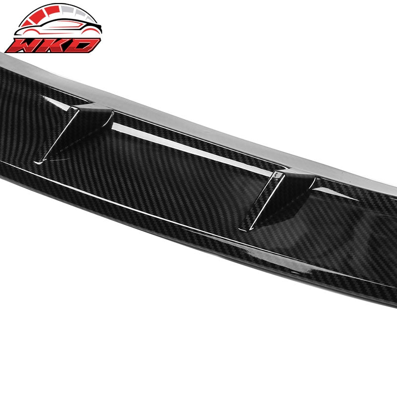 Fits 19-22 BMW G20 3 Series 3PC V1 Style Carbon Fiber Print Front Bumper Lip PP