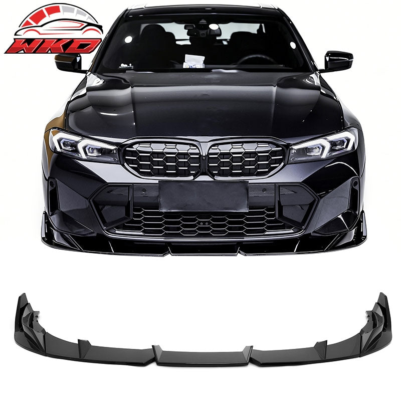 Wholesale 23-26 BMW G20 3-Series IKON Style Front Bumper Lip Spoiler Gloss Black 3PCS - Wikond Auto