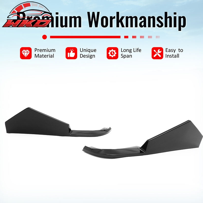 Fits 23-26 BMW G20 3-Series IKON Style Rear Bumper Side Corner Apron Gloss Black