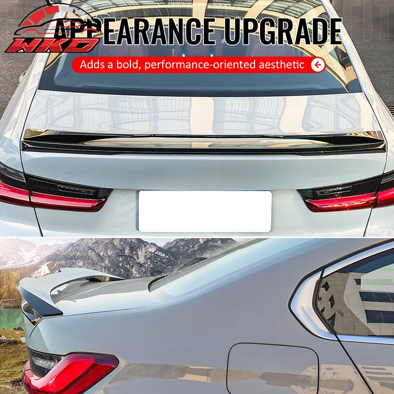 Wholesale 19-26 BMW G20 3-Series IKON Style Rear Trunk Spoiler Wing Lip Gloss Black - Wikond Auto